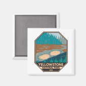 Aimant Parc national de Yellowstone Volcano de boue Vinta (Recto/Verso)