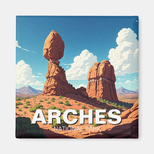 Aimant Parc national des Arches de Moab Utah (Devant)