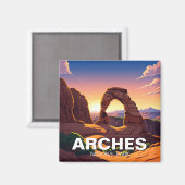 Aimant Parc national des Arches de Moab Utah (Recto/Verso)
