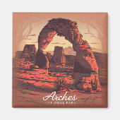 Aimant Parc national des Arches Sandstone (Devant)