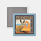 Aimant Parc national des Arches, Utah | Jacklapin (Recto/Verso)