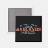 Aimant Parc national des Badlands (Recto/Verso)