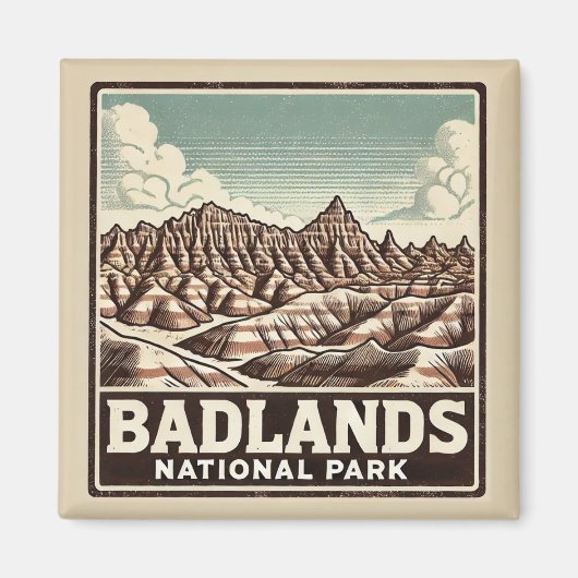 Aimant Parc national des Badlands (Devant)