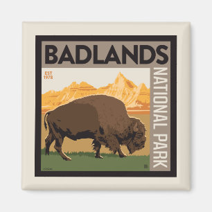 Aimant Parc national des Badlands Buffalo