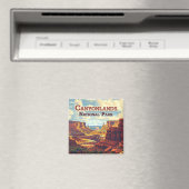 Aimant Parc national des Canyonlands Utah Moab Retro (In Situ (Lave-vaisselle))