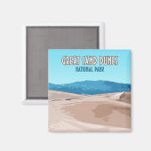 Aimant Parc National Des Dunes De Sable Great Colorado (Recto/Verso)