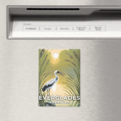 Aimant Parc national des Everglades | Bouche aquarelle (In Situ (Lave-vaisselle))