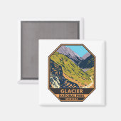 Aimant Parc national des Glaciers Aller au chemin Sun (Recto/Verso)