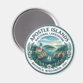 Aimant Parc national des îles Apostle USA (Recto/Verso)