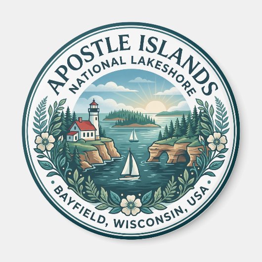Aimant Parc national des îles Apostle USA (Devant)