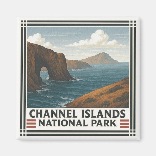 Aimant Parc national des îles Channel (Devant)