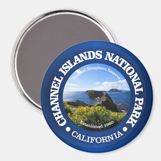 Aimant Parc national des îles Channel (2) (Recto/Verso)