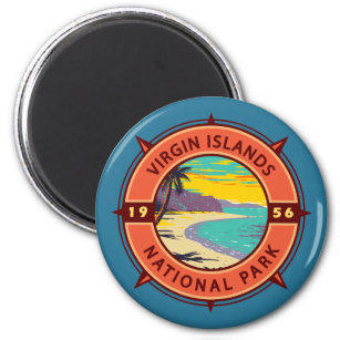 Aimant Parc national des Îles Vierges Emblème de la bouss