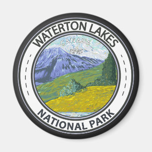 Aimant Parc national des Lacs-Waterton Badge Canada