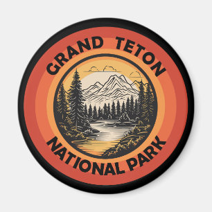 Aimant Parc national des montagnes Grand Teton Wyoming