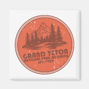 Aimant Parc national des montagnes Grand Teton Wyoming