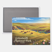 Aimant Parc national des Prairies Canada (Recto/Verso)
