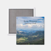 Aimant Parc national des Rocheuses - Montagne - Été Vista (Recto/Verso)