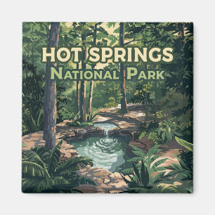 Aimant Parc national des sources chaudes Arkansas Retro