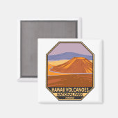Aimant Parc national des volcans d'Hawaii Mauna Kea Vinta (Recto/Verso)