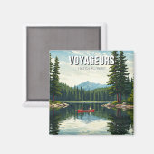 Aimant Parc national des Voyageurs Minnesota Voyage (Recto/Verso)