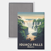 Aimant Parc national d'Iguazu Brésil (Recto/Verso)