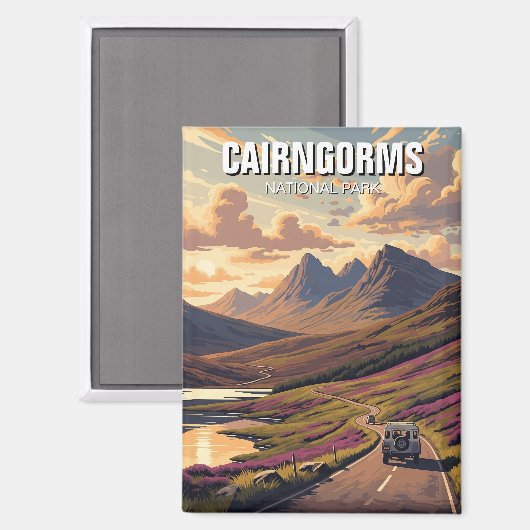 Aimant Parc national du Caire Ecosse (Recto/Verso)