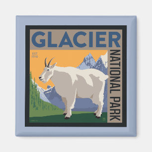 Aimant Parc national du Glacier   Chèvre