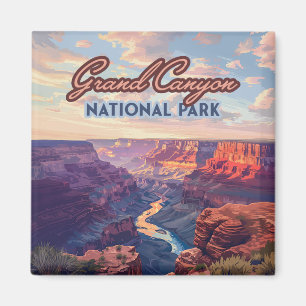 Aimant Parc national du Grand Canyon Arizona Retro