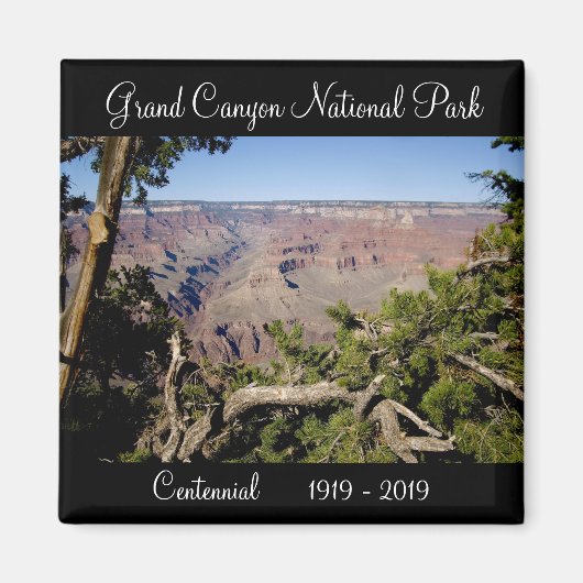 Aimant Parc national du Grand Canyon Centenaire 2019 Magn (Devant)