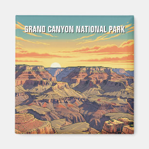 Aimant Parc national du Grand Canyon vintage