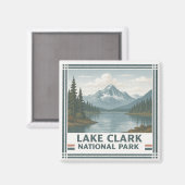 Aimant Parc national du lac Clark (Recto/Verso)