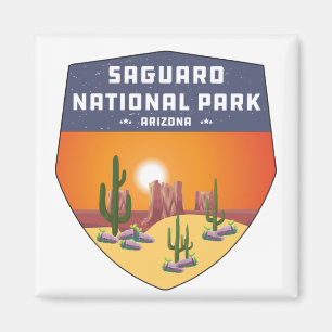 Aimant Parc national du Saguaro Souvenir Cactus Arizona
