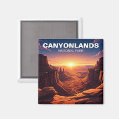 Aimant Parc national du Sunset Moab Utah Canyonlands (Recto/Verso)