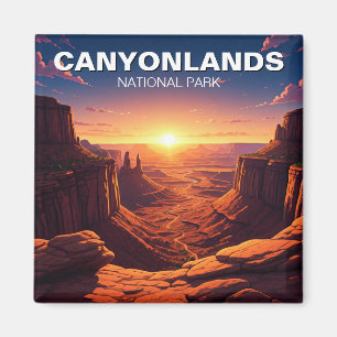 Aimant Parc national du Sunset Moab Utah Canyonlands