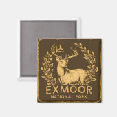 Aimant Parc National Exmoor Beau Cerf (Recto/Verso)