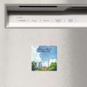 Aimant Parc national Gateway Arch Missouri St Louis Retro (In Situ (Lave-vaisselle))