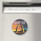 Aimant Parc national Gateway Arch St. Louis Abstrait (In Situ (Lave-vaisselle))