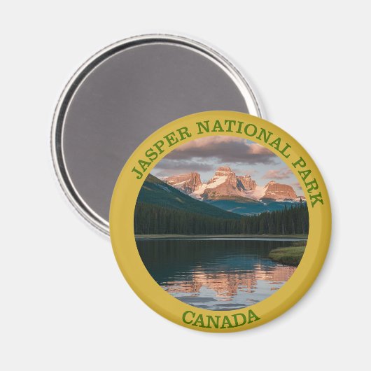 Aimant Parc national Jasper (Recto/Verso)
