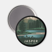 Aimant Parc national Jasper (Recto/Verso)