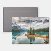 Aimant Parc national Jasper Banff Canada Souvenir (Recto/Verso)