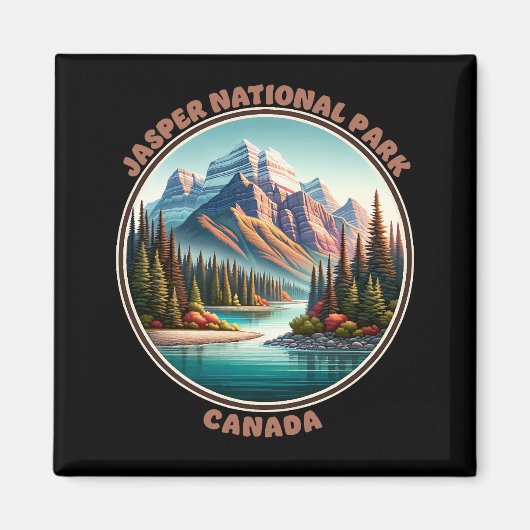 Aimant Parc national Jasper Canada (Devant)
