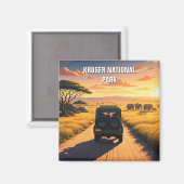 Aimant Parc national Kruger Afrique du Sud (Recto/Verso)