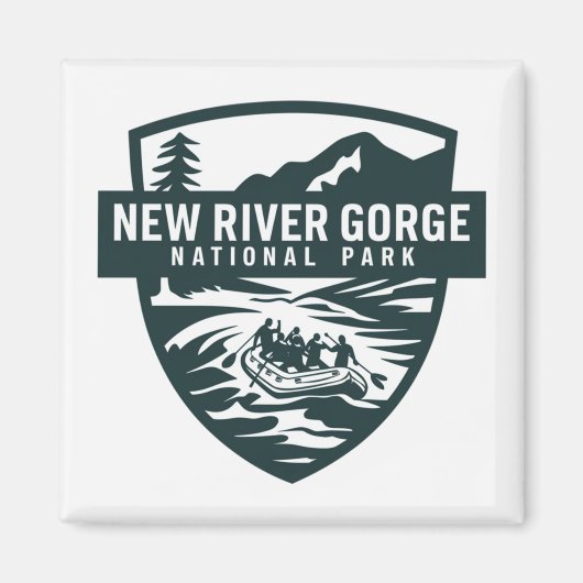 Aimant Parc national New River Gorge Rafting (Devant)