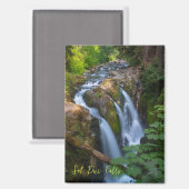 Aimant Parc national olympique de Sol Duc Falls Washingto (Recto/Verso)