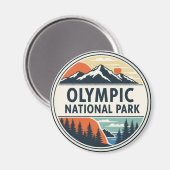 Aimant parc national olympique de Washington (Recto/Verso)