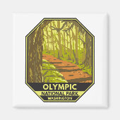 Aimant Parc national olympique Hoh Rainforest Washington (Devant)