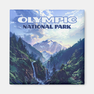 Aimant Parc national olympique Montagnes Washington Vinta
