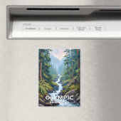 Aimant Parc national olympique | Washington Travel Art (In Situ (Lave-vaisselle))