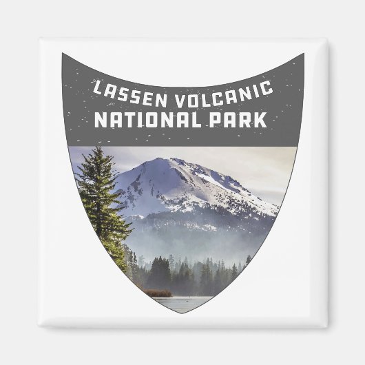 Aimant Parc national volcanique de Lassen Souvenir Califo (Devant)